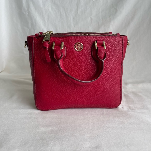 Tory Birch Robinson Pebbled Mini Square Tote - Picture 3 of 14